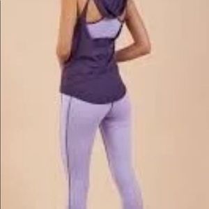 Gymshark vest with hood purple small